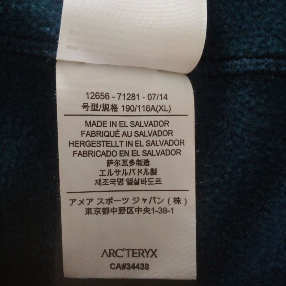 Arc'teryx Mens Teal Full Zip Teal Fleece Pullover Jacket Outdoors Athleisure XL - Picture 11 of 12